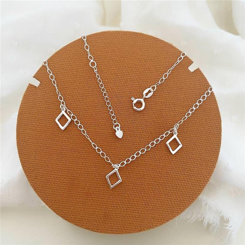 COLAR PRATA 925 CHOCKER LOSANGOS