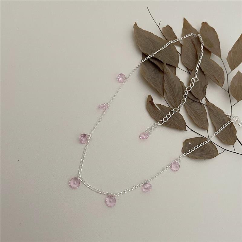 COLAR PRATA 925 CHOKER PEDRAS GOTA COLORIDA