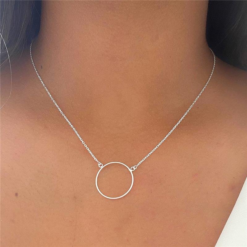 COLAR PRATA 925 CÍRCULO VAZADO