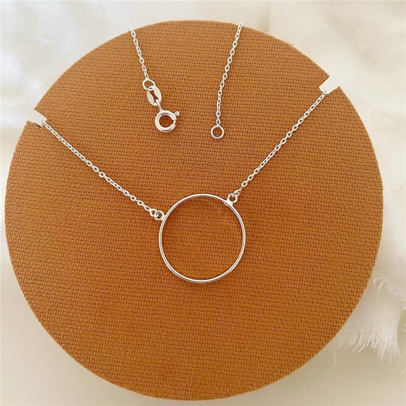 COLAR PRATA 925 CÍRCULO VAZADO