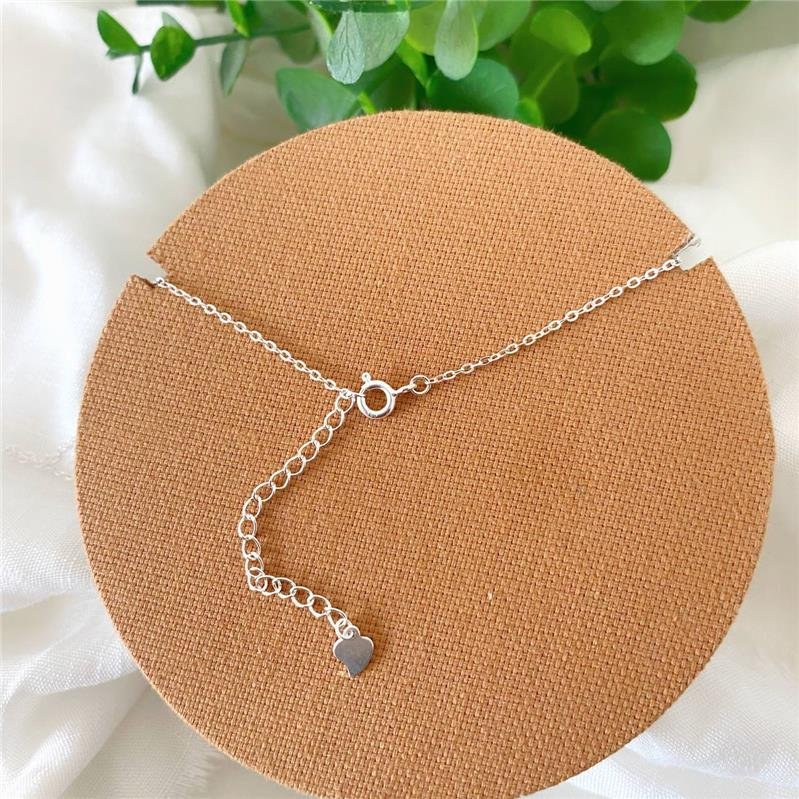 COLAR PRATA 925 CORAÇÃO CRAVEJADO 