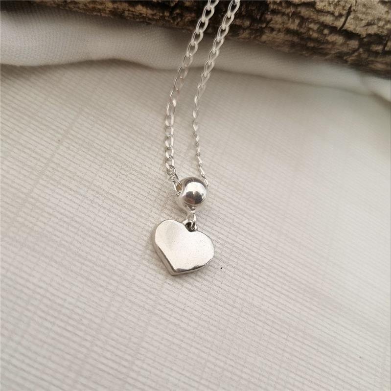 COLAR PRATA 925 CORAÇÃO LISO