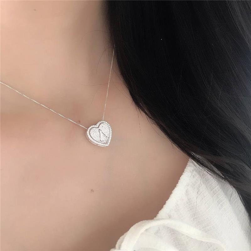 COLAR PRATA 925 CORAÇÃO NOSSA SENHORA APARECIDA 3X1