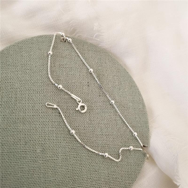 COLAR PRATA 925 CORRENTE COM BOLINHAS