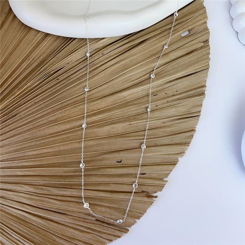 COLAR PRATA 925 DIVERSOS PONTOS LUZ 80CM