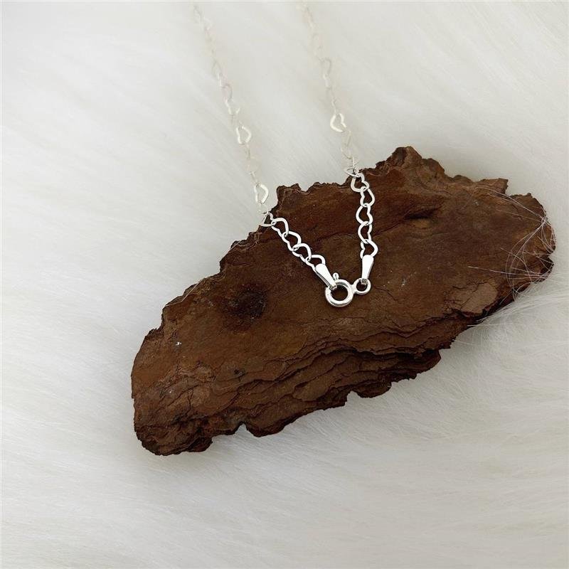 COLAR PRATA 925 ELO DE CORAÇÕES VAZADO