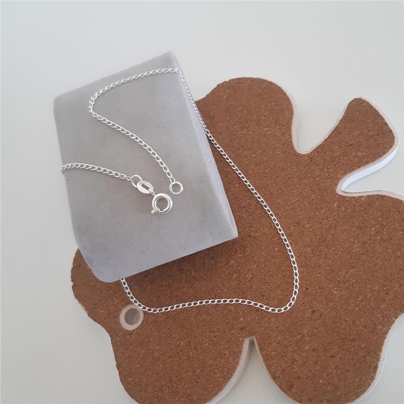 COLAR PRATA 925 ELOS GROUMET 35 CM