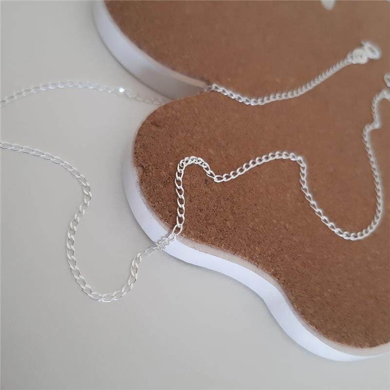 COLAR PRATA 925 ELOS GROUMET 35 CM