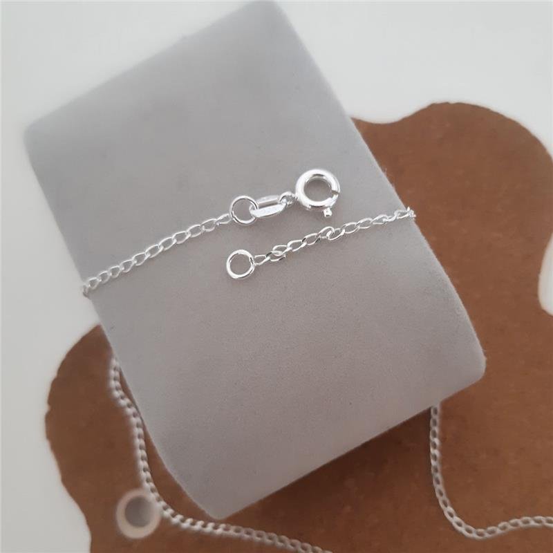 COLAR PRATA 925 ELOS GROUMET 35 CM