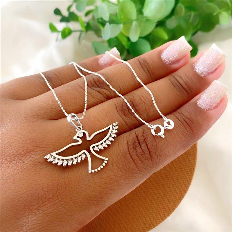 COLAR PRATA 925 ESPIRITO SANTO