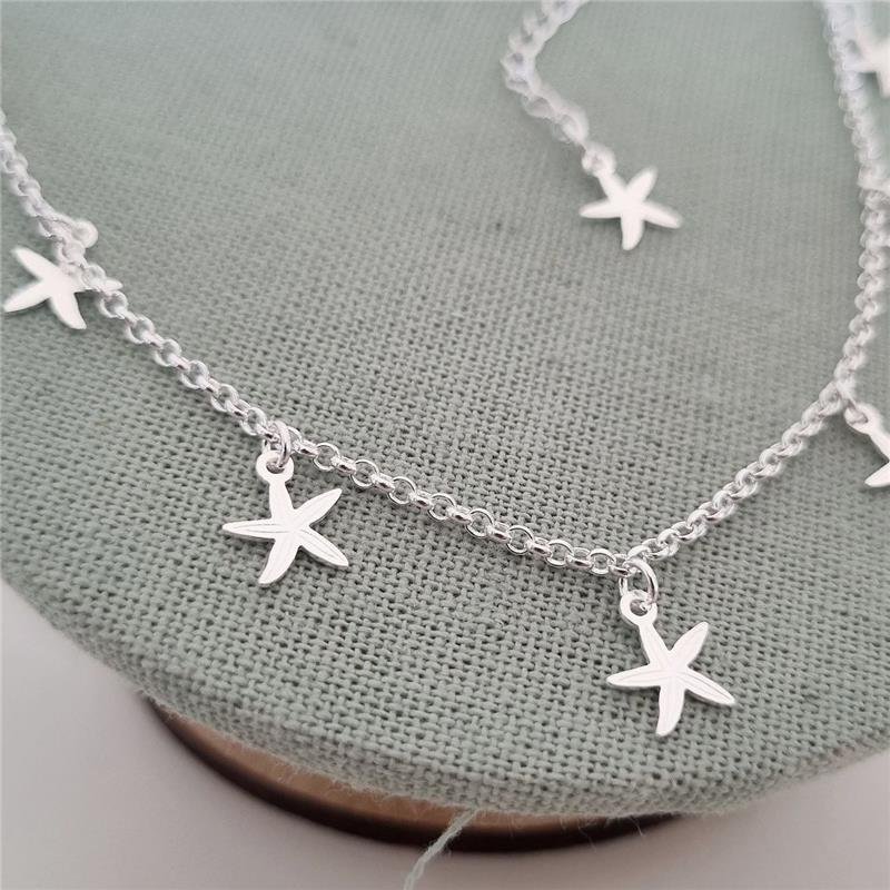 COLAR PRATA 925 ESTRELAS DO MAR