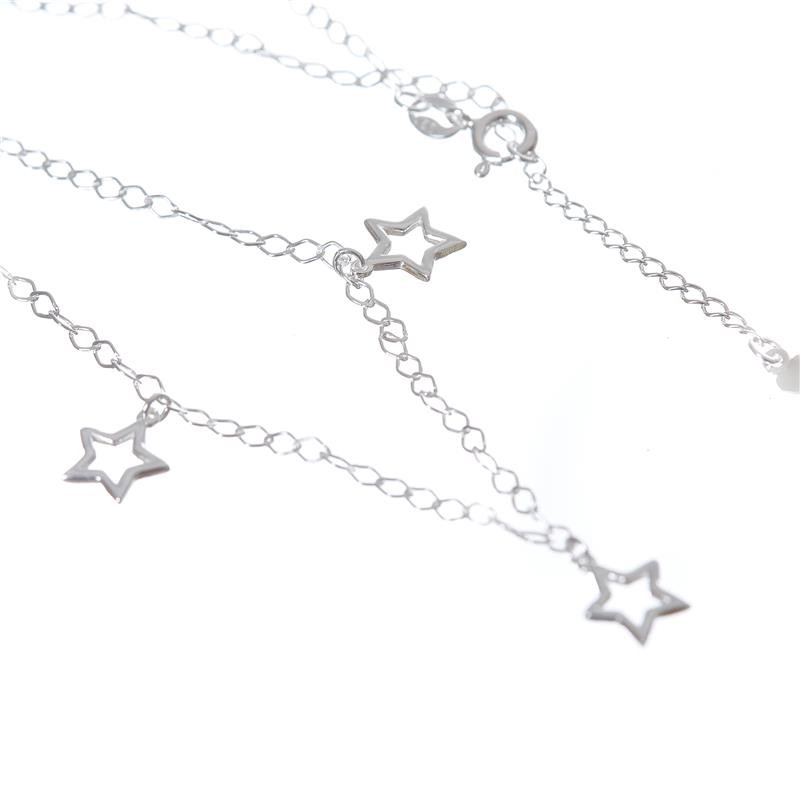 COLAR PRATA 925 ESTRELAS PENDURADAS