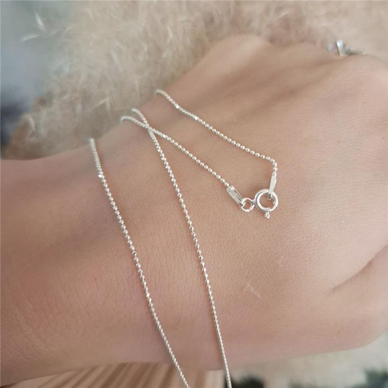 COLAR PRATA 925 FINA BOLINHAS