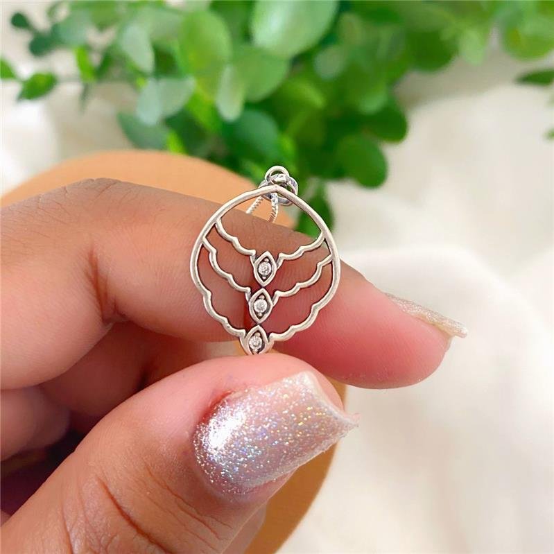 COLAR PRATA 925 GEOMÉTRICO CAMADAS