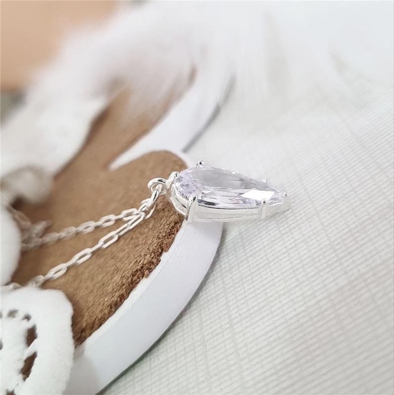 COLAR PRATA 925 GOTA INVERTIDA