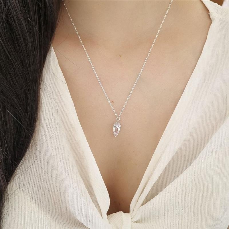COLAR PRATA 925 GOTA INVERTIDA