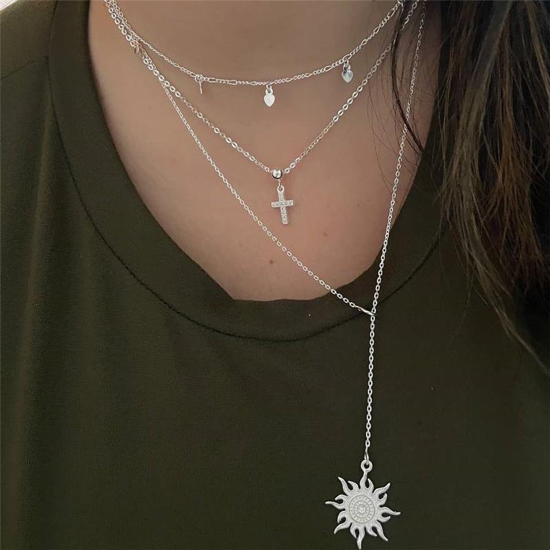 COLAR PRATA 925 GRAVATINHA AJUSTÁVEL SOL