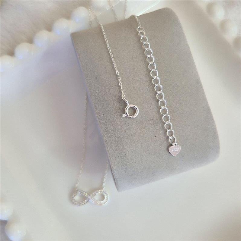 COLAR PRATA 925 INFINITO CRAVEJADO