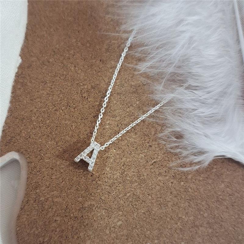 COLAR PRATA 925 LETRAS ALFABETO