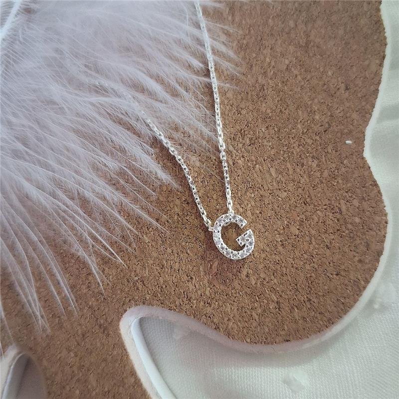 COLAR PRATA 925 LETRAS ALFABETO
