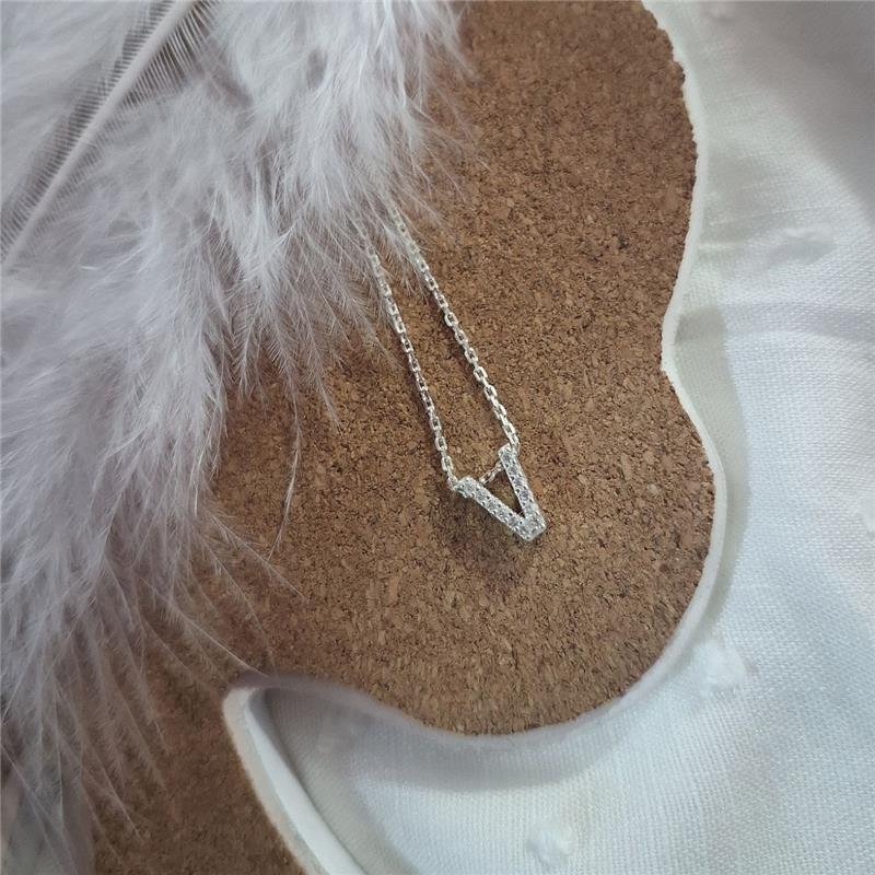 COLAR PRATA 925 LETRAS ALFABETO