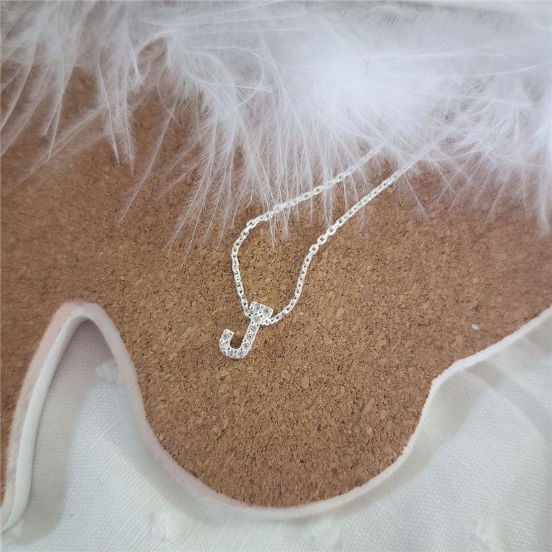 COLAR PRATA 925 LETRAS ALFABETO