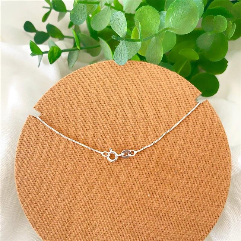 COLAR PRATA 925 LUA CRAVEJADA