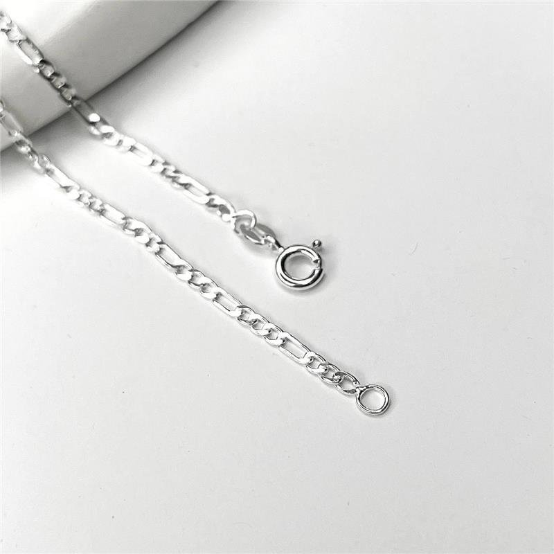 COLAR PRATA 925 MASCULINO FÍGARO 3X1