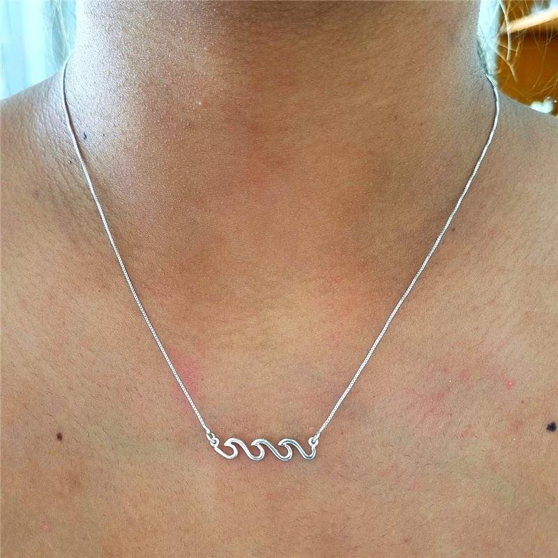 COLAR PRATA 925 ONDAS