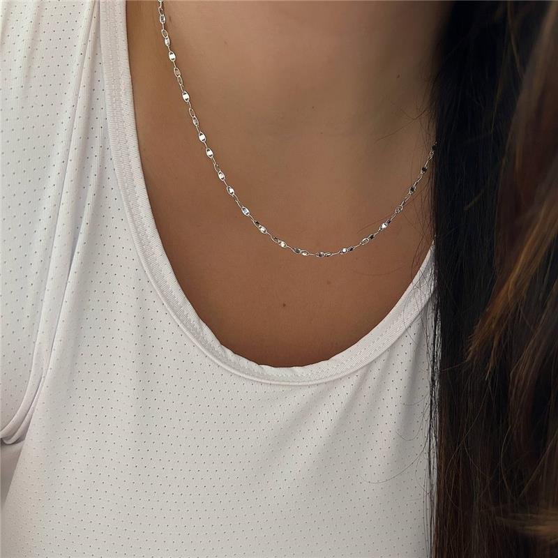 COLAR PRATA 925 PIASTRINE 40CM