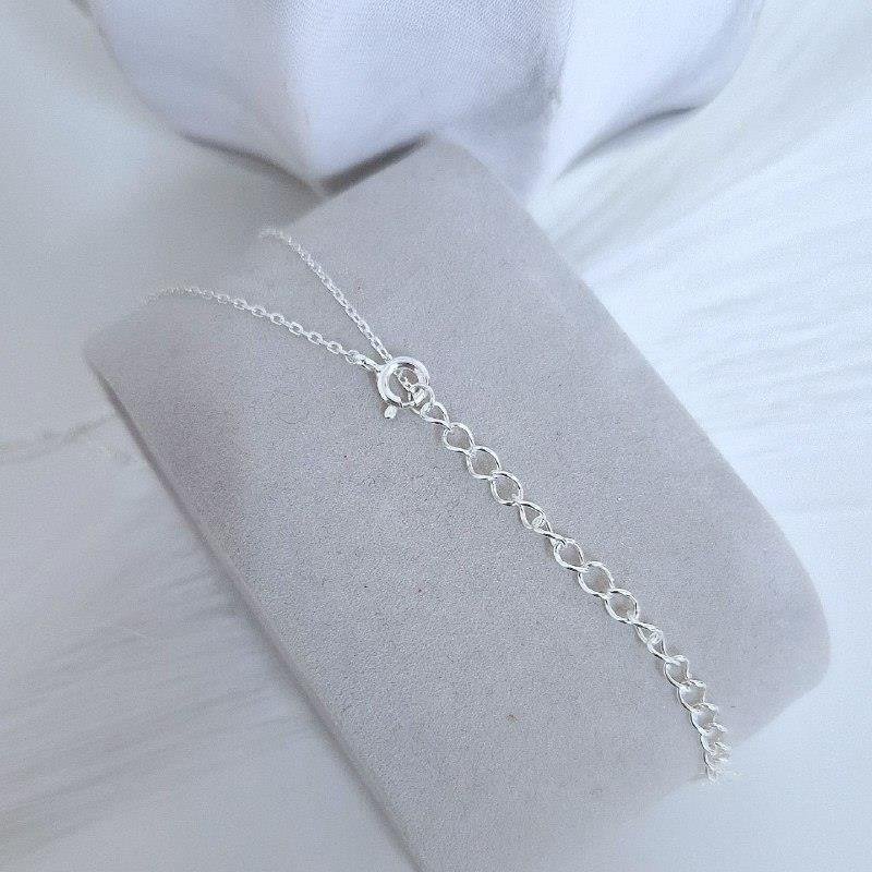 COLAR PRATA 925 PINGENTE CIRCULO CRAVEJADO