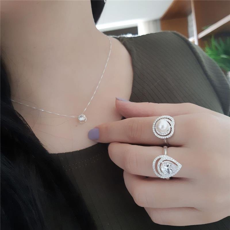 COLAR PRATA 925 PONTO DE LUZ 1 CM