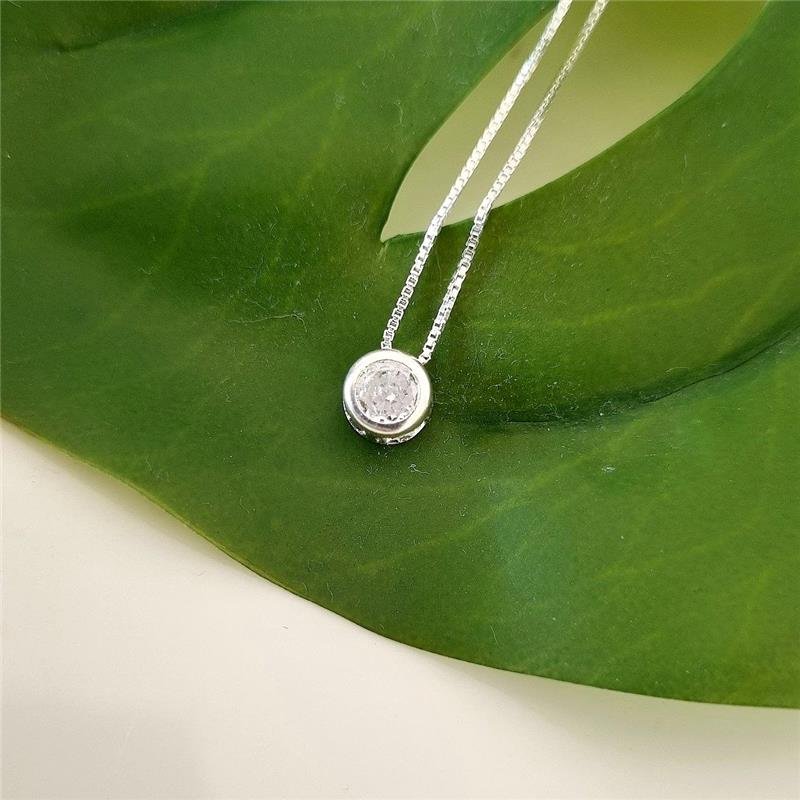 COLAR PRATA 925 PONTO LUZ