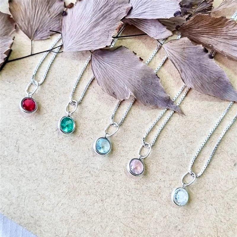 COLAR PRATA 925 PONTO LUZ REDONDO CRAVAÇÃO INGLESA CORES