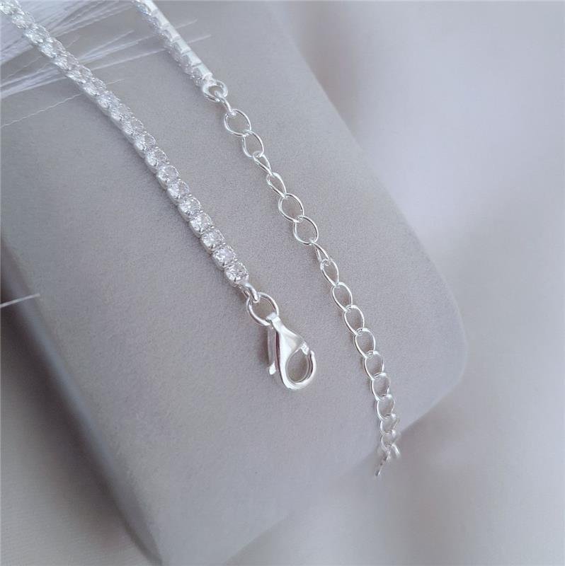 COLAR PRATA 925 RIVIERA 45 CM ZIRCÔNIAS