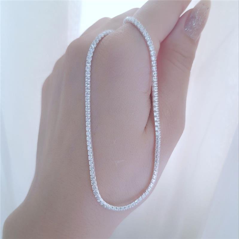 COLAR PRATA 925 RIVIERA 45 CM ZIRCÔNIAS