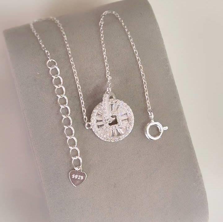 COLAR PRATA 925 RODA CRAVEJADA