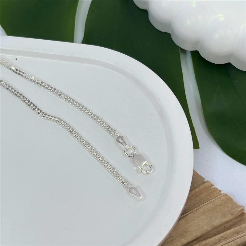COLAR PRATA 925 VENEZIANA DUPLA