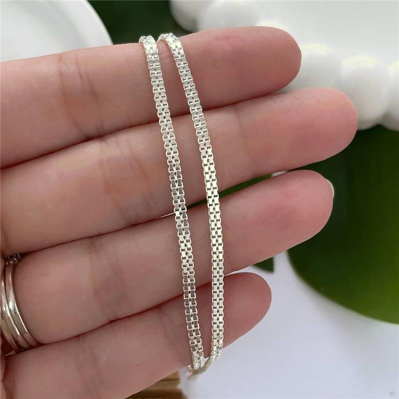 COLAR PRATA 925 VENEZIANA DUPLA