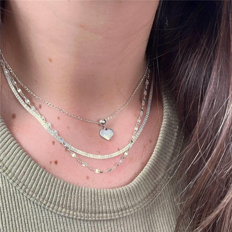 COLAR PRATA 925 VENEZIANA DUPLA