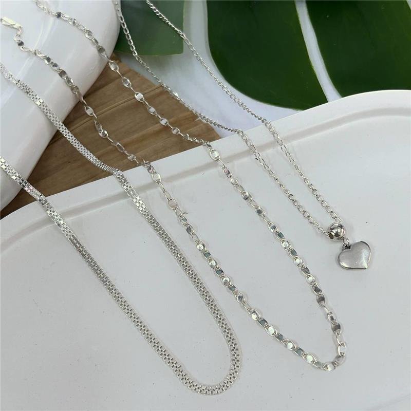 COLAR PRATA 925 VENEZIANA DUPLA
