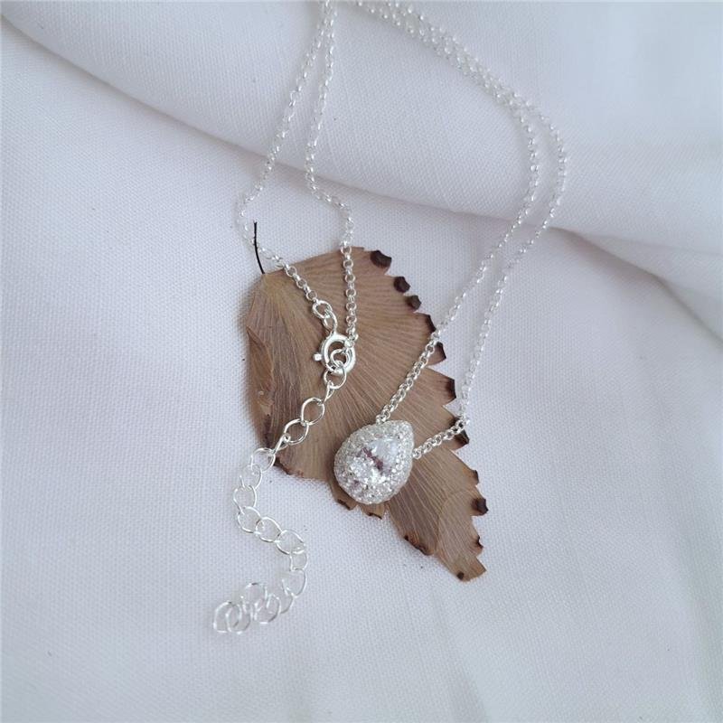 CONJUNTO PRATA 925 BRINCO E COLAR CRAVEJADO ZIRCONIA