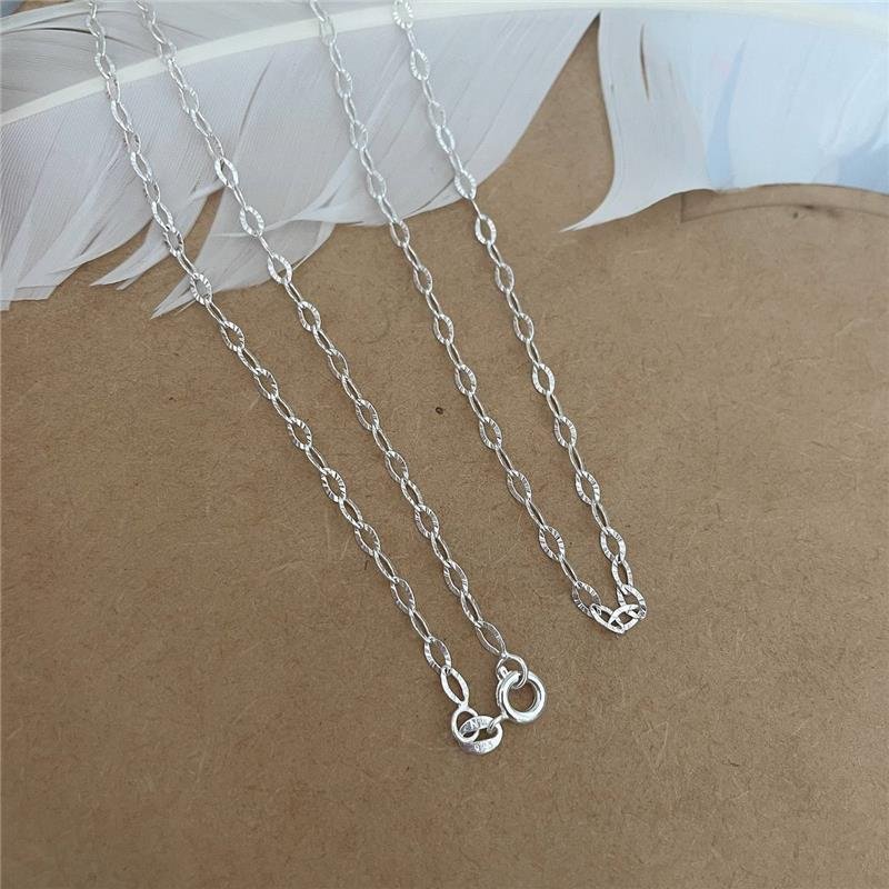 CORRENTE PRATA 925 ELOS FRISADOS 70 CM