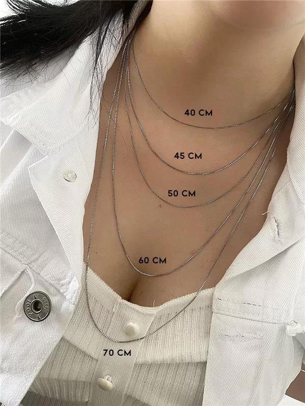 CORRENTE PRATA 925 BALI VENEZIANA 45 CM