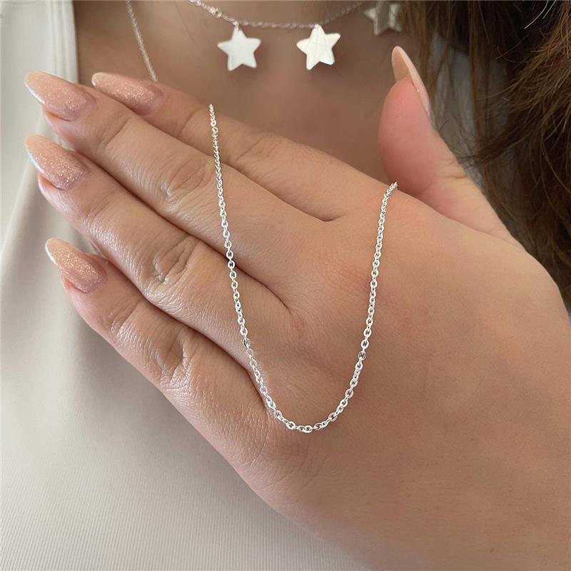 CORRENTE PRATA 925 ELO PORTUGUÊS 70 CM