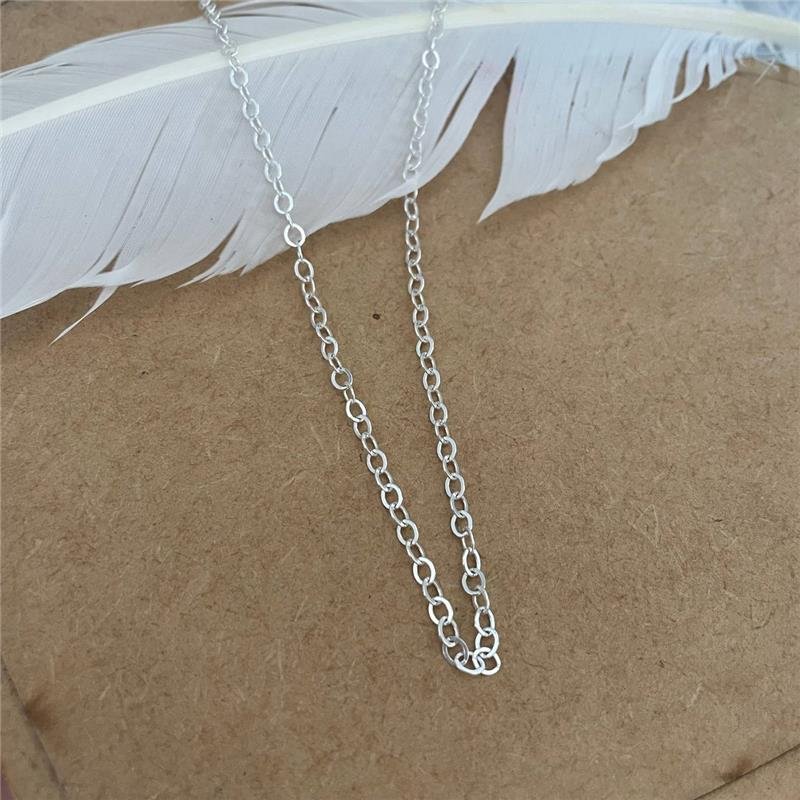 CORRENTE PRATA 925 ELOS REDONDOS 70 CM