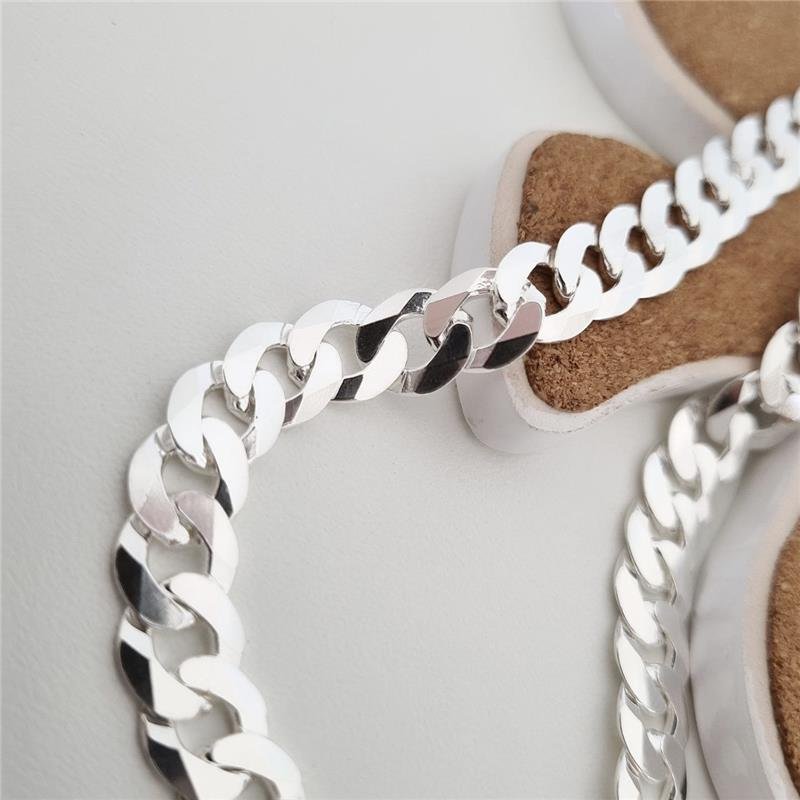 CORRENTE PRATA 925 MASCULINA ELOS GROUMETT 1X1 7 MM