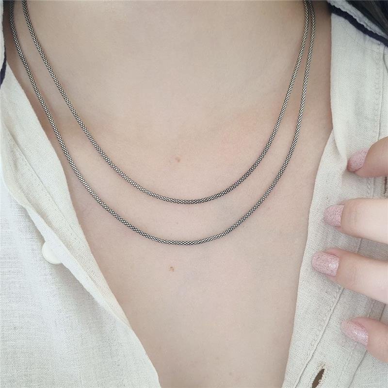 CORRENTE PRATA 925 PIPOCA 2MM 50CM