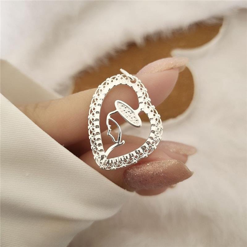 PINGENTE PRATA 925 FACE NOSSA SENHORA