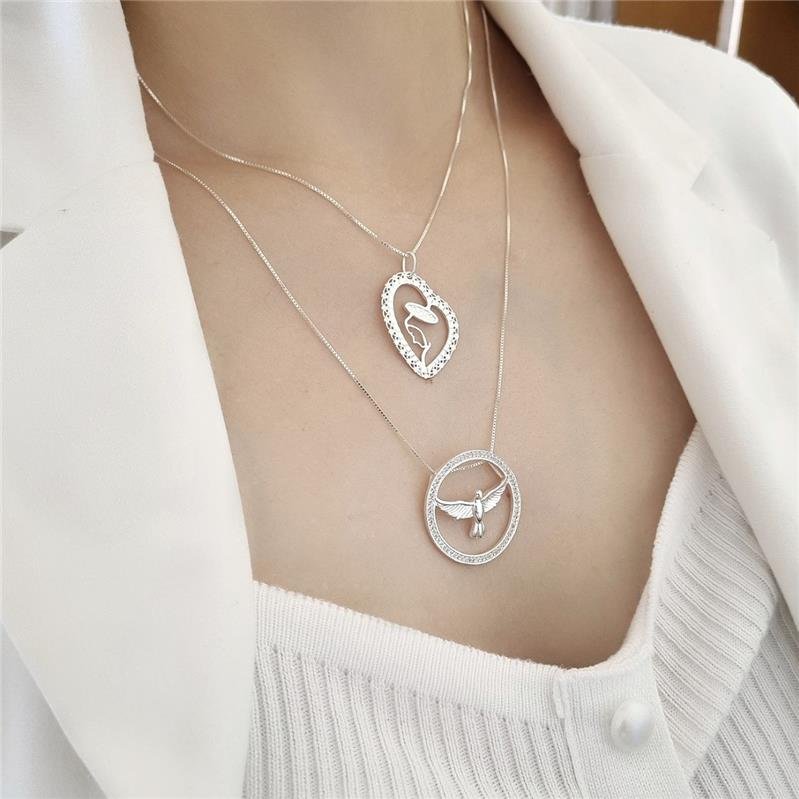 PINGENTE PRATA 925 FACE NOSSA SENHORA